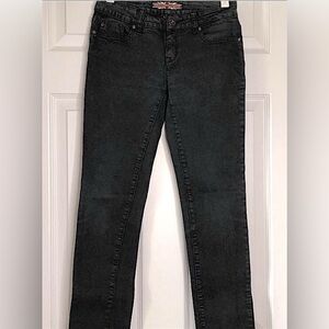 🖤 25x30 MOTO/ LOW RISE FADED BLACK FITTED SKINNY JEANS